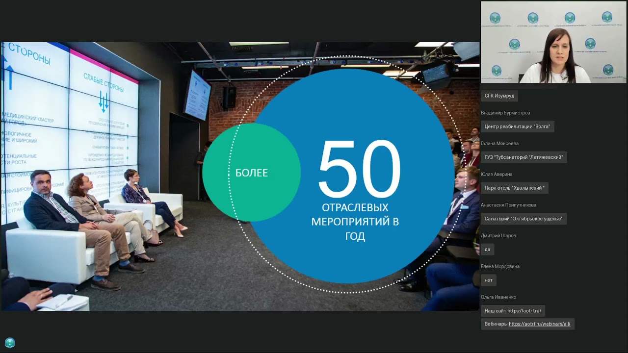 Вебинар  «Возможности продвижения санаторных учреждений Саратовской области»