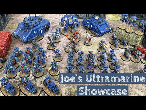 Joe's Ultramarine Army. A Warhammer 40k showcase. Games Workshop
