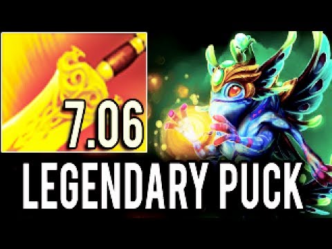 WTF! IMPOSSIBLE GODLIKE PUCK with Radiance Dendi Is Burning 7k Legend Gameplay 7.06 Dota 2