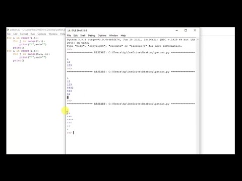 Draw Inverted Pyramid Pattern In Python Python For Beginners