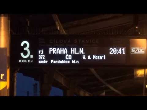 Brno hl. n.: vlak Railjet W. A. Mozart příjezd ze směru Graz Hbf., Wien Hbf.; spol. České dráhy