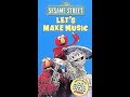 Sesame Street Let S Make Music 2000 VHS Full Screen