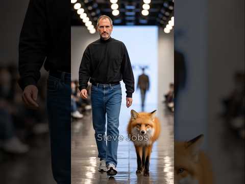 Legendary icons walk the runway with symbolic animals. #Shorts #Runway #Icons #AIvideo #short