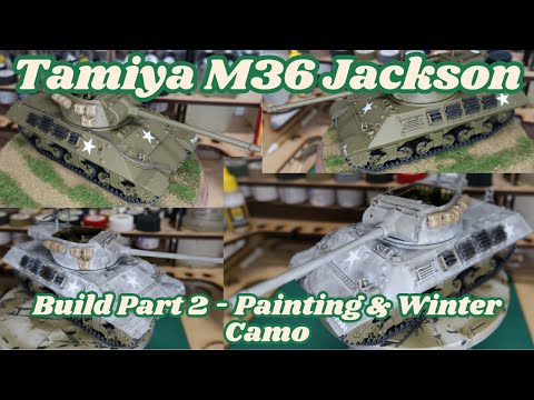 Tamiya M36 Jackson Painting & Winter Camouflage – Step-by-Step #tamiya #scalemodel #plasticmodel