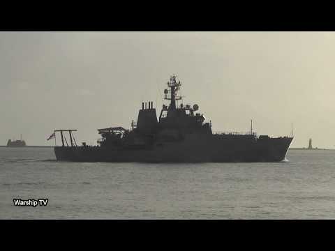 HMS ENTERPRISE H88 ENTERS DEVONPORT NAVAL BASE AT ARTILLERY TOWER - 7th December 2018