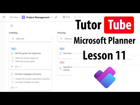 Microsoft Planner Lesson 1 Access Planner and Interface Tour