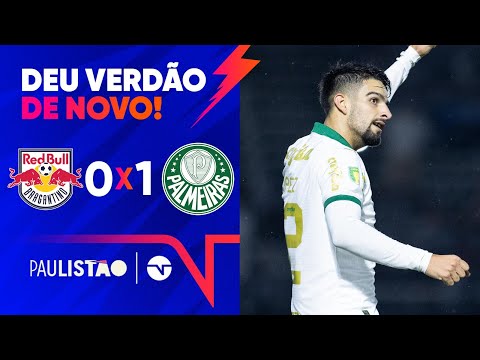 Gols e lances de Red Bull Bragantino x Palmeiras