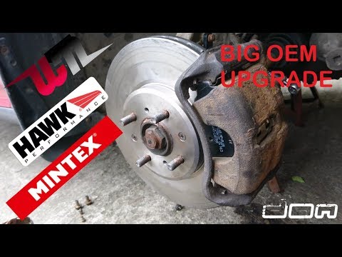 Civic Front Big Budget Brake Upgrade How to get 282mm front brakes with 4 lug studs