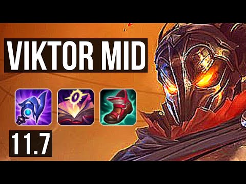 VIKTOR vs AZIR (MID) | 6/1/6, 1300+ games, 1.2M mastery, Dominating | BR Diamond | v11.7