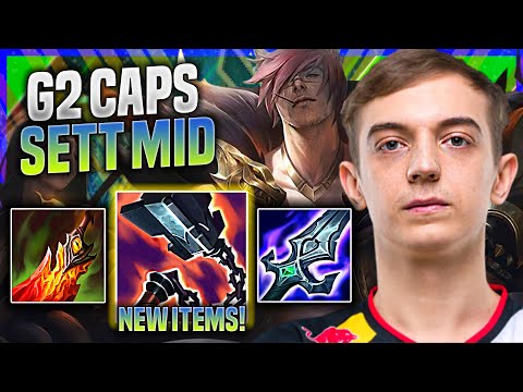 CAPS PICKS SETT WITH NEW ITEM GOREDRINKER! - G2 Caps Plays Sett MID vs Diana! | Preseason 11