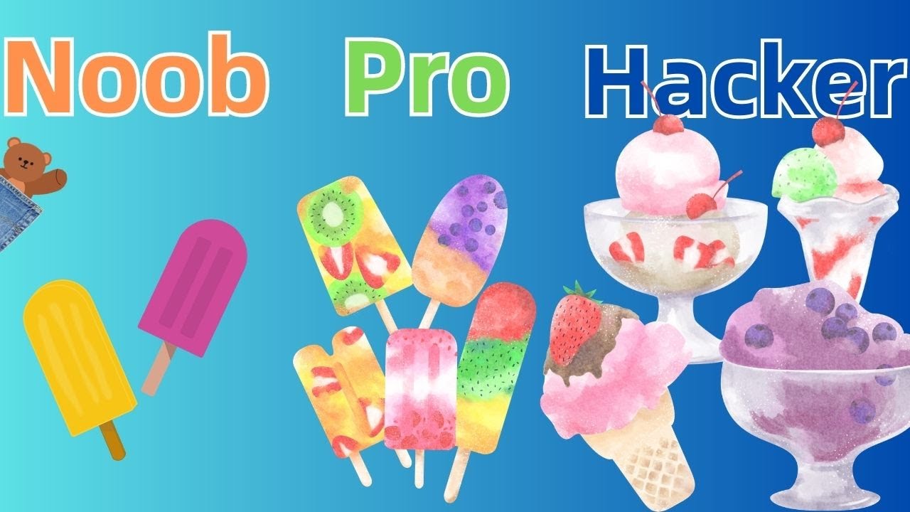 NOOB vs PRO vs HACKER - Popsicle Stack | @PocketBear470