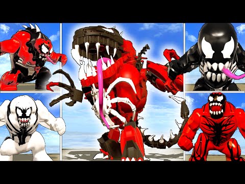 All Symbiote Venom Characters In LEGO Marvel Super Heroes 2 Maximum Carnom Anti Venom