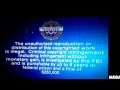 Sony Pictures Home Entertainment FBI Anti Piracy Warning Interpol Warning Attention 2005 Glitched