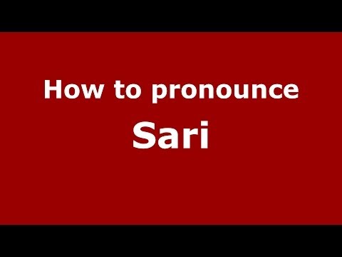 How to pronounce Sari (Arabic/Morocco) - PronounceNames.com