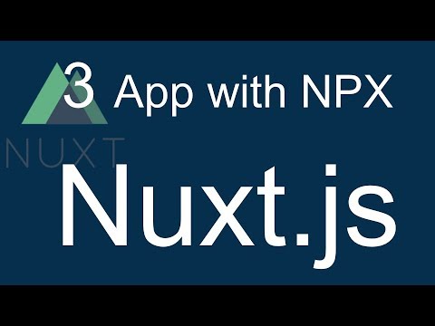 3 Nuxt JS beginner tutorial Create Nuxtjs Project with NPX to have everything on our nuxt app