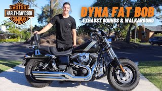 2017 Harley-Davidson Dyna Fat Bob (FXDF) Exhaust Sounds & Walkaround