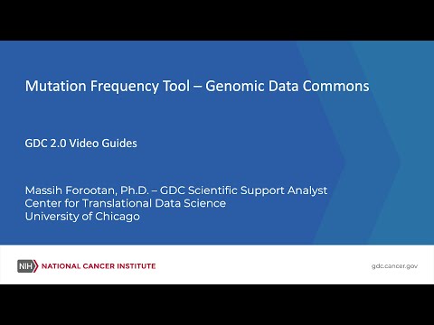 Mutation Frequency Tool - Genomic Data Commons