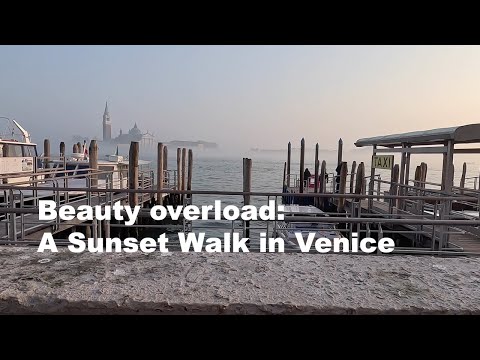 The Beauty of a Sunset Walk through Venice, Italy