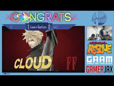 Jax Smash Weekly 2/2 - 13(Cloud/Rosa&Luma) Vs Jaq(Megaman) - Wii U Losers Quarters