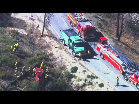 2 people killed after car goes over cliff in the Angeles National Forest