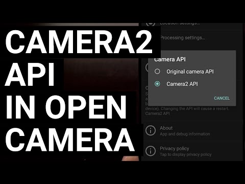 Enable Camera2 API in the Open Camera app for Additional Photo Mode Options