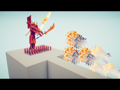 50x SAMURAI + EMEPROR vs EVERY GOD - Totally Accurate Battle Simulator TABS
