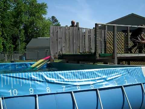 Mikayla's first dock dog orientation!