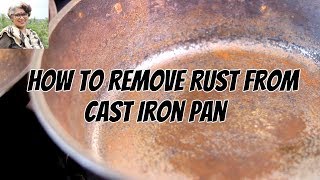 How To Clean, Season, & Restore - Remove Rust From Cast Iron Pan In 5 Minutes | Skinny Recipes
