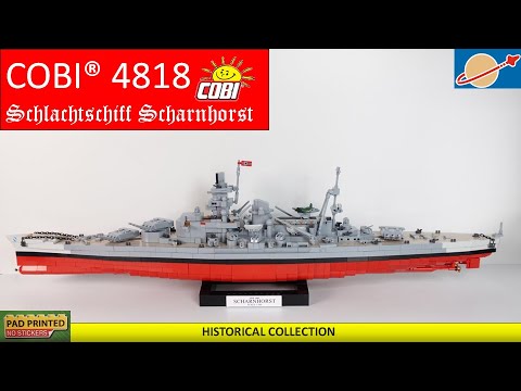 COBI® 4818 Battleship Scharnhorst⚓ Assembly Review