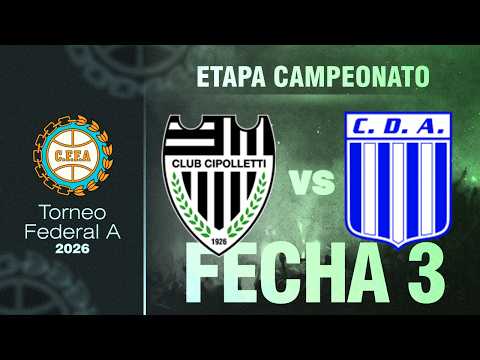 CIPOLLETTI (Río Negro) VS. ARGENTINOS DE MONTE MAIZ (Cordoba) - Fecha 3 Segunda fase | FEDERAL A