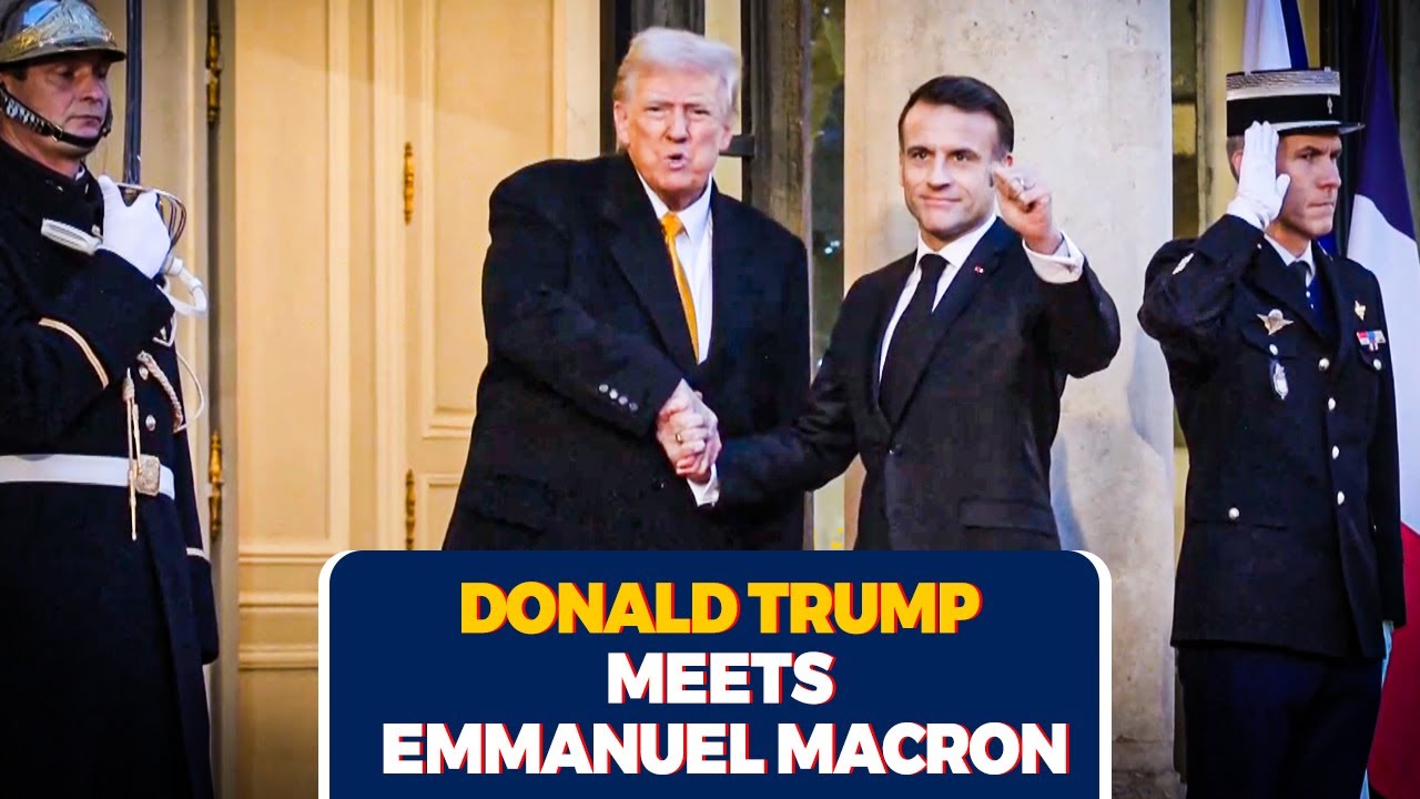 Live: First visuals of Trump in Paris | Macron meets Trump at Elysee Palace | Notre Dame re-opening