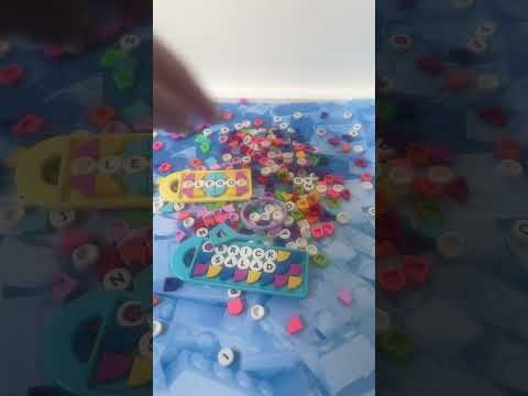 Lego DOTS bag tags! #lego #creative #asmr
