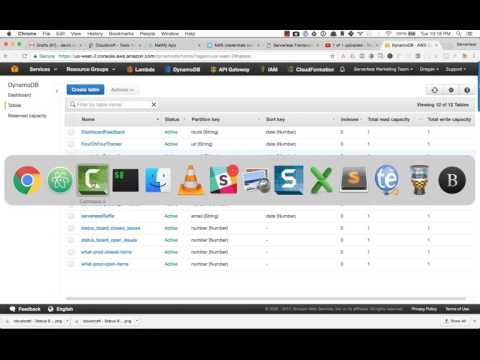 Backend configuration for the serverless open source status board