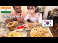 Korean Girl Become Obsessed With INDIA Butter Chicken Roti Naan Paratha And Briyani Rice