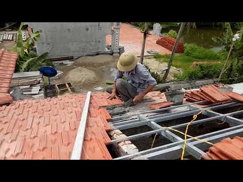 How To Finish Valley On The Roof Tile - Building & Installing Laying Roof Tiles