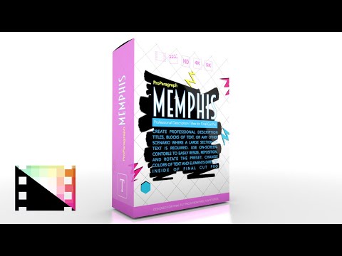 ProParagraph Memphis   Professional Description Titles for Final Cut Pro   Pixel Film Studios
