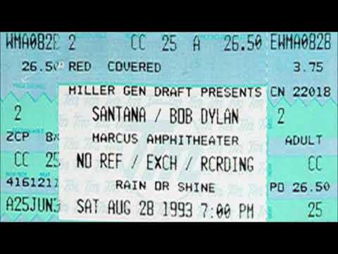 Bob Dylan 1993 US Fall Tour - Marcus Amphitheatre Milwaukee WI USA      28 August 1993