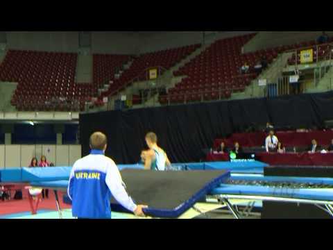 Dmytro BYEDYEVKIN (UKR) -- 2013 Trampoline Worlds, Qualifications