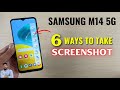 Samsung M14 5G : How To Take Screenshot?