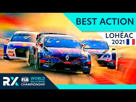 Best Rallycross Action - World RX of Lohéac 2021 with Crashes, Battles, Jumps and Passes.