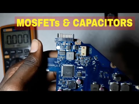 How to check bad capacitors and MOSFETs on laptop motherboards part3