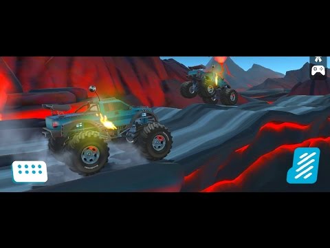 MMX Hill Dash UPDATE - 4 NEW Volcano Lava Levels - THE BEAST Monster Truck