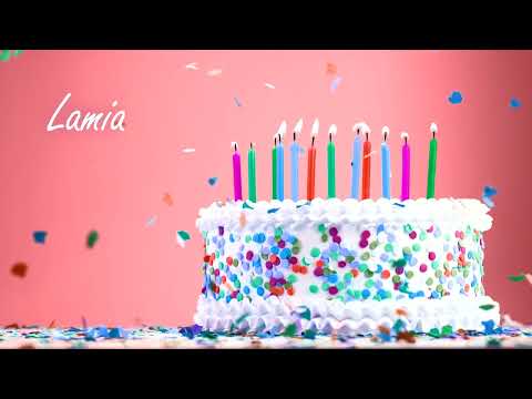 Joyeux anniversaire, Lamia!