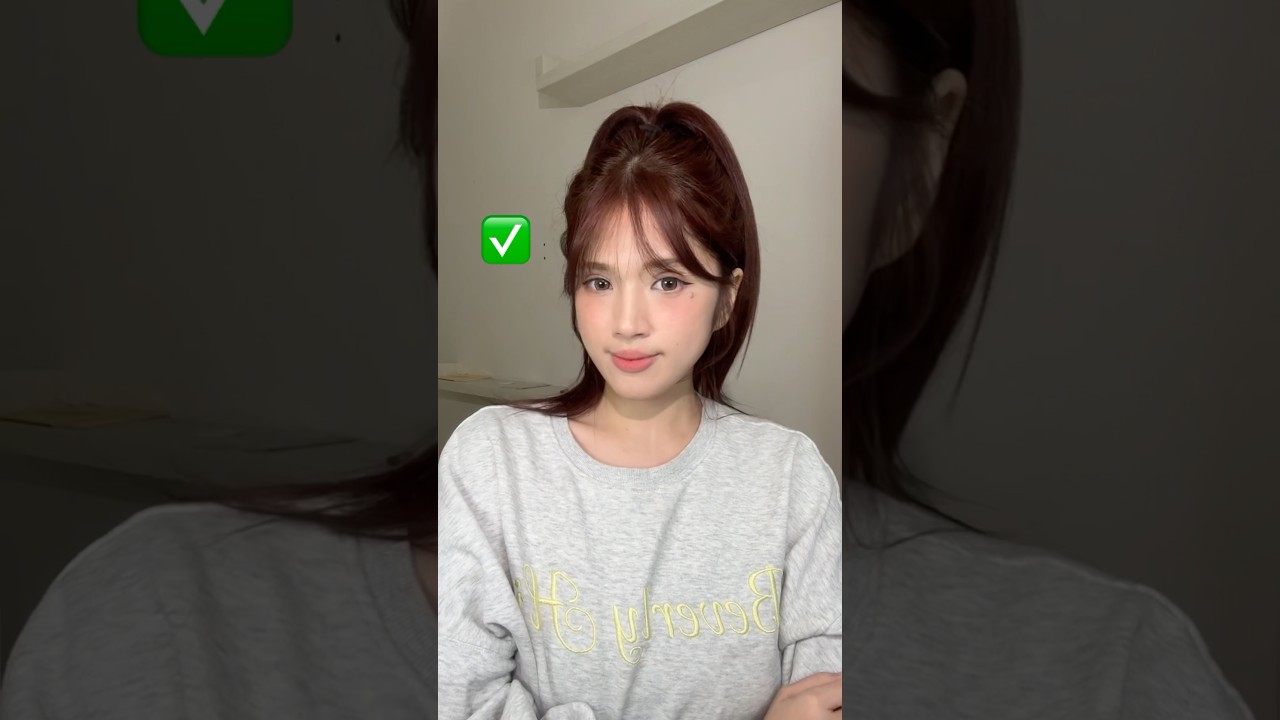 How to style your bangs with hair roller 🙌🏻