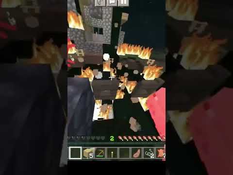 Minecraft But The hostile mobs are overpowered #short #minecraft #hindi #challenge #overpower