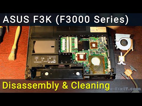 Asus F3 Demontage, Reinigung des Lüfters und Austausch der Wärmeleitpaste