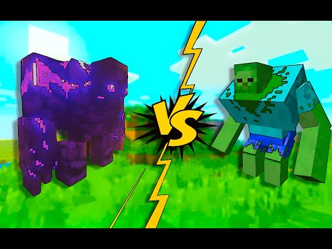 Surin Play - Ender Golem VS  Mutant Zombie ||  [Minecraft Mob Battle]