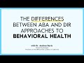 The Differences between ABA and DIR Approaches to Behavioral Health