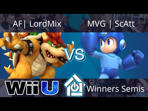 Gwinett Brawl 4/8/17  - AF| LordMix (Bowser) vs MVG | ScAtt (Megaman) - Smash 4 Winners Semis
