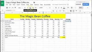 Working with functions and percentage in Google Sheets